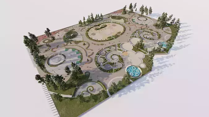 Master park-Regional park project-Private Park Landscape