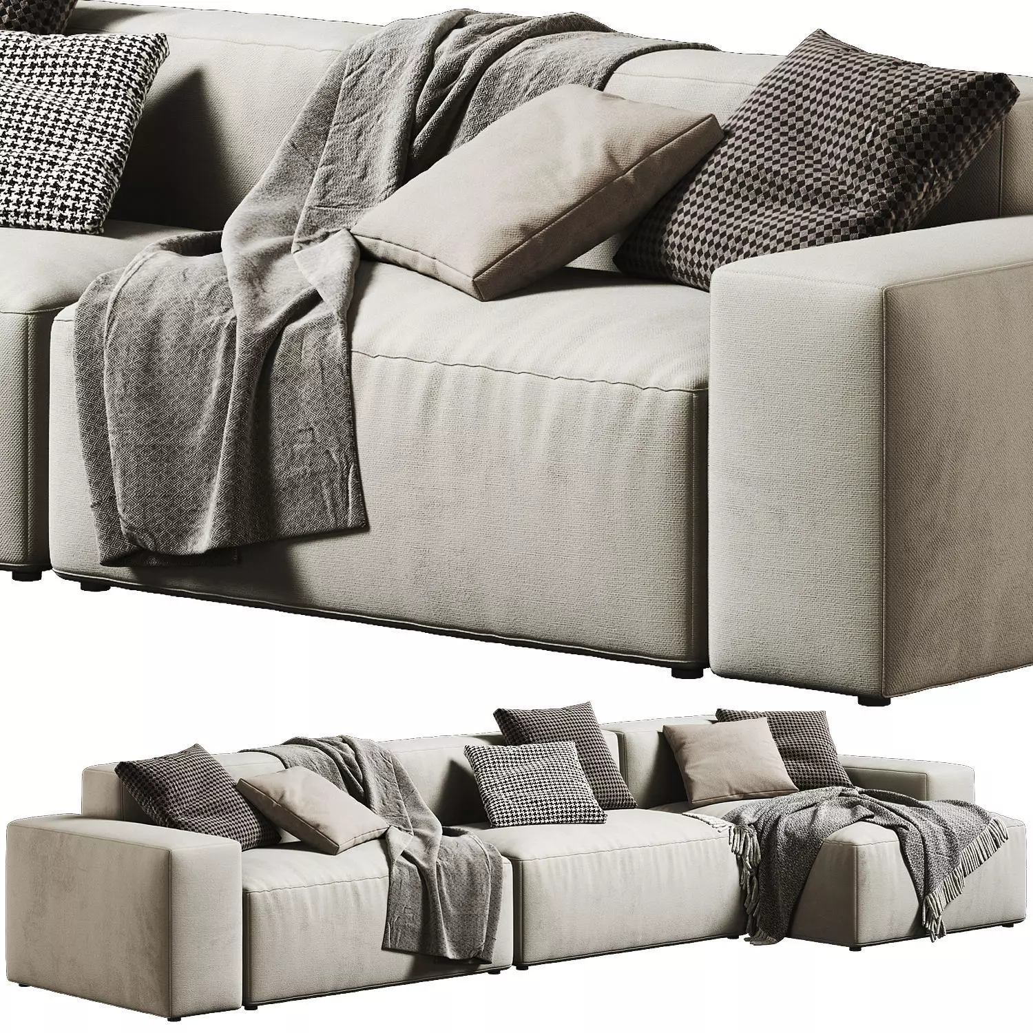 Jesse Daniel Chaise Longue 04 3D model