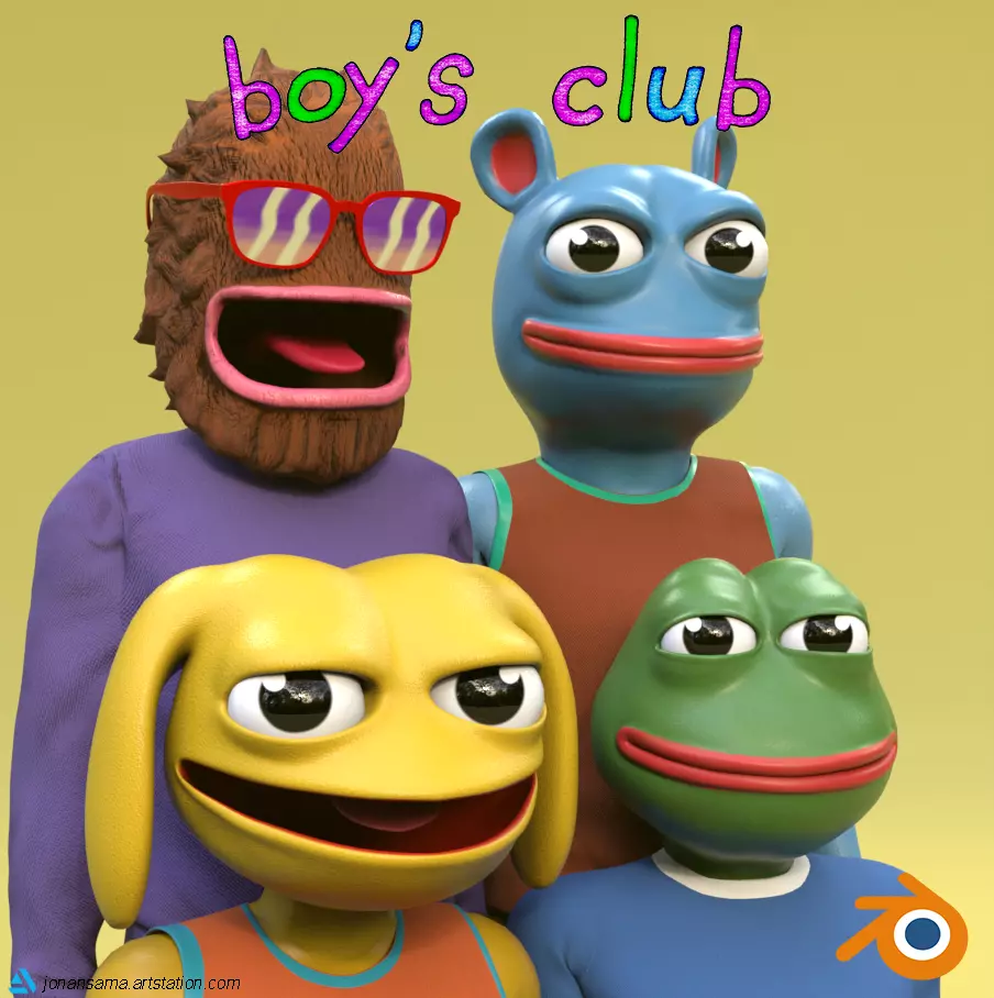 BOYS CLUB Free low-poly 3D model