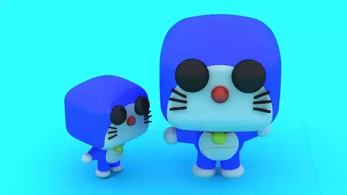 Doraemon-Style CAT Toy 3D Printable Model