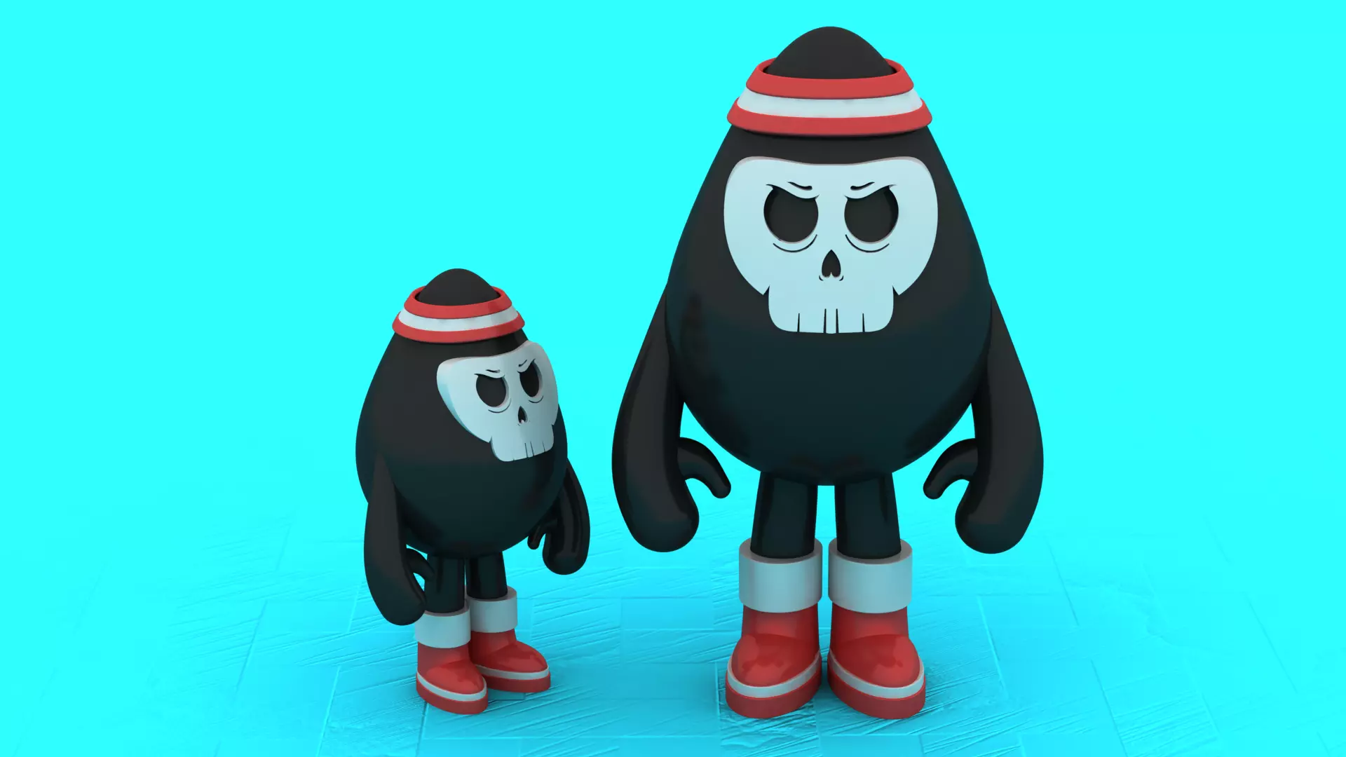 Cartoon Bomb Character Toy 3D Printable Model 3D print model