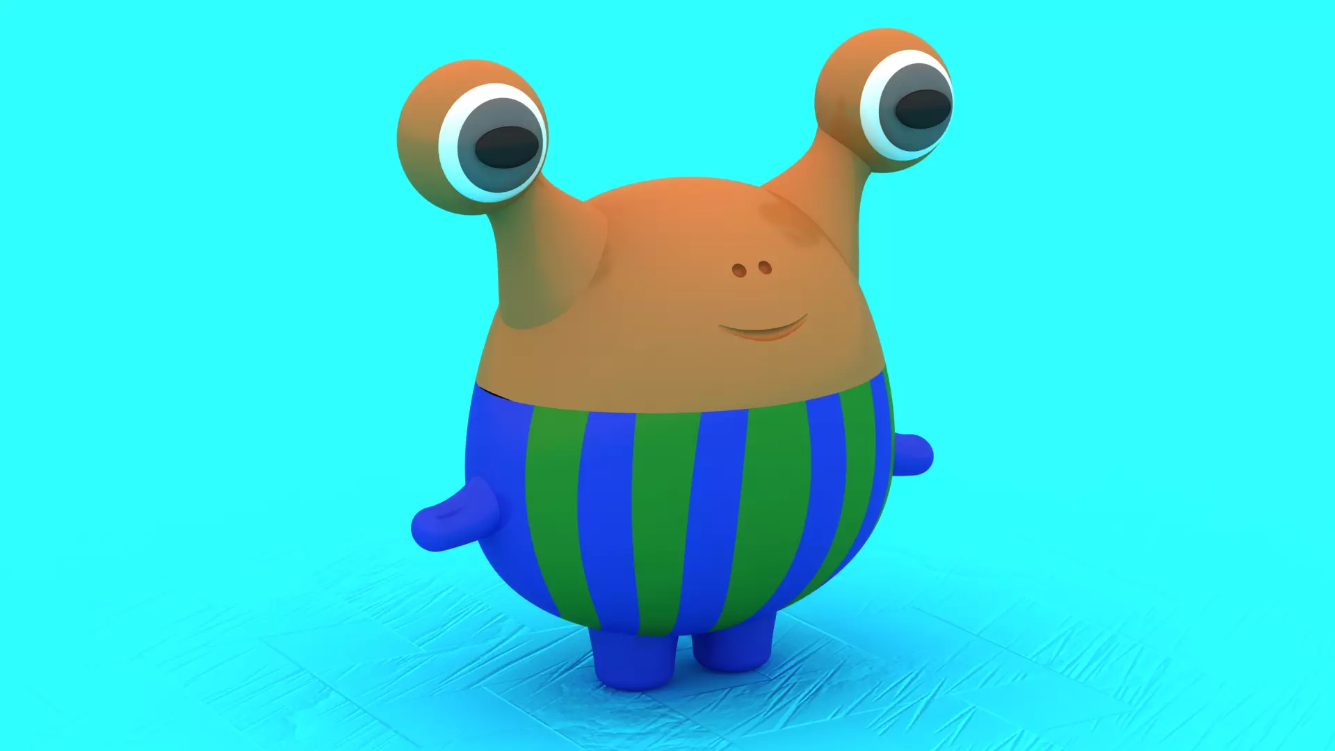 Cute Alien Buddy Duo 3D Printable Toy Model 3D print model