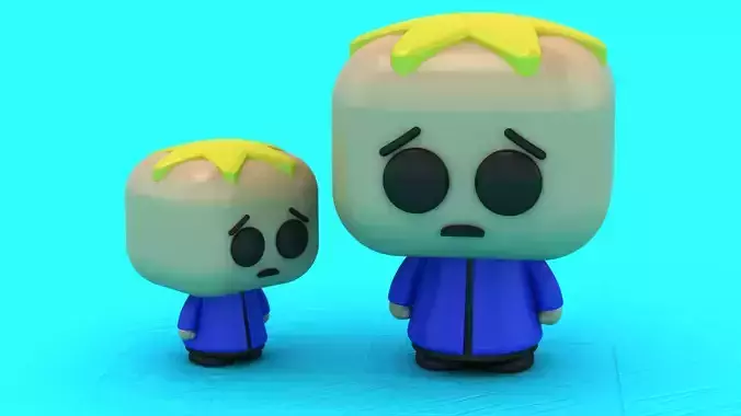 Butter Character Toy 3D Printable Cute Food Figure