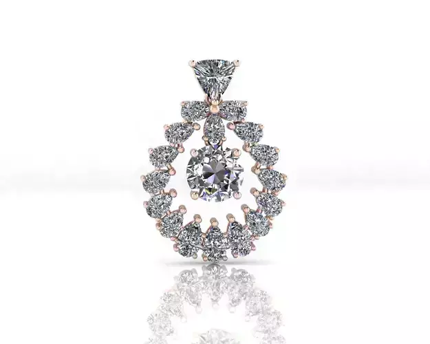 pear round triangle jewelry pendant