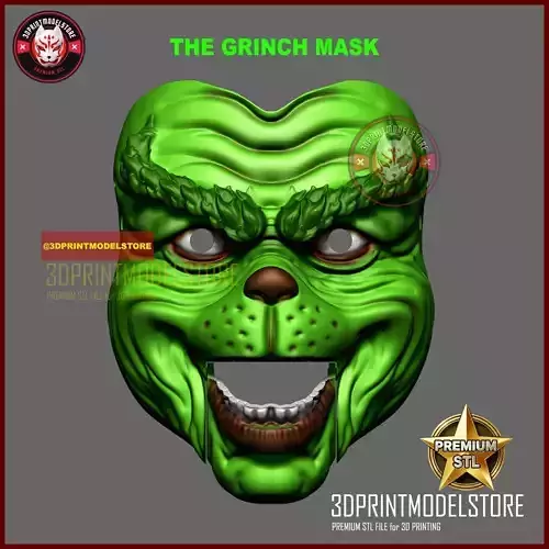 Christmas Mask Movable Jaw - Xmas Cosplay Props