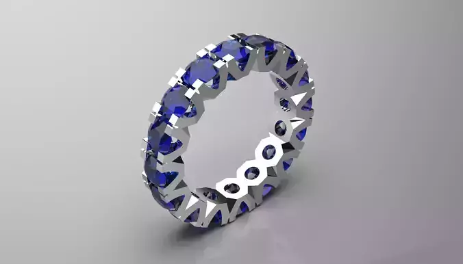 Round Eternity stl 3d jewelry Ring model rr0042