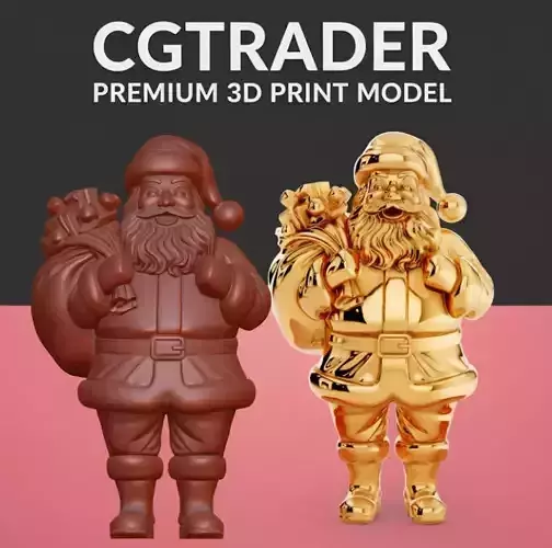 High-Poly Santa Claus 3D Print Model  ZBrush Sculpted  Scalable