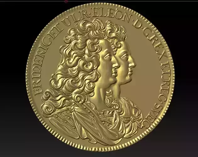 High-Quality Old Swedish Coin