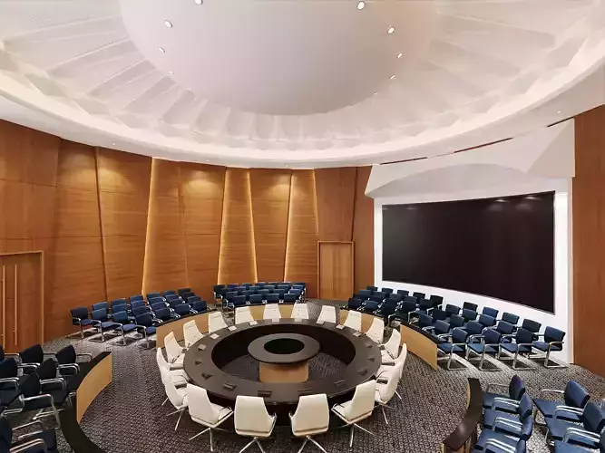 Luxury Round Conference Room