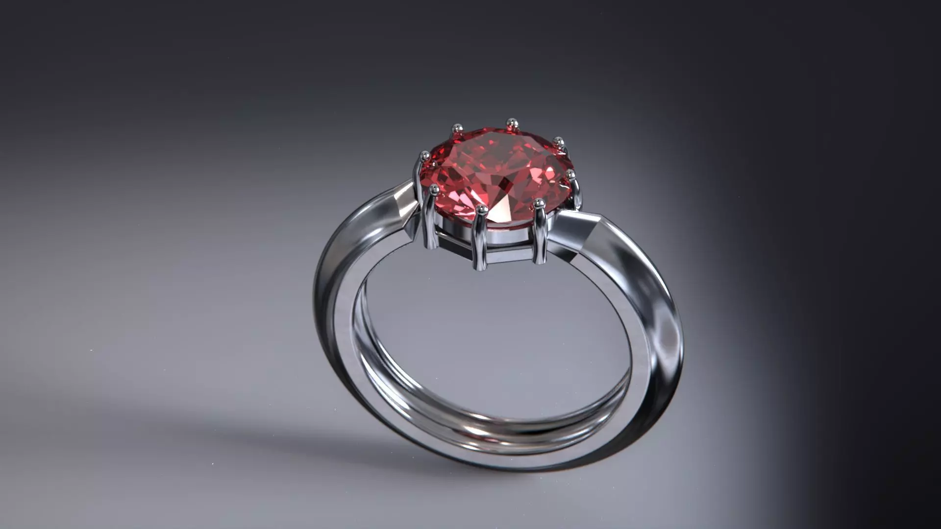 Jewelry ring carbon rubin men fashion 3D print model