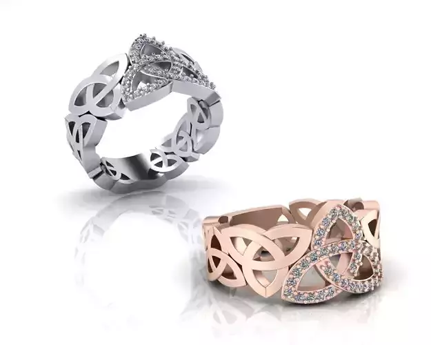 Celtic eternity jewelry ring