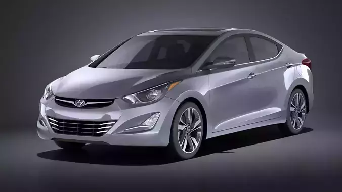 Hyundai Elantra Sedan 2016 VRAY 3D model
