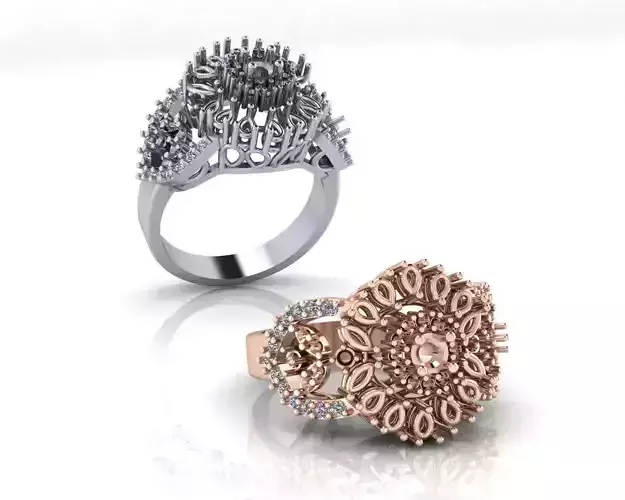 round halo marquise and pear jewelry ring 