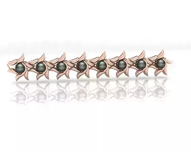 pearl flower jewelry link