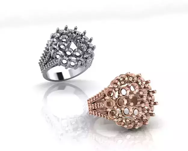 round halo jewelry ring