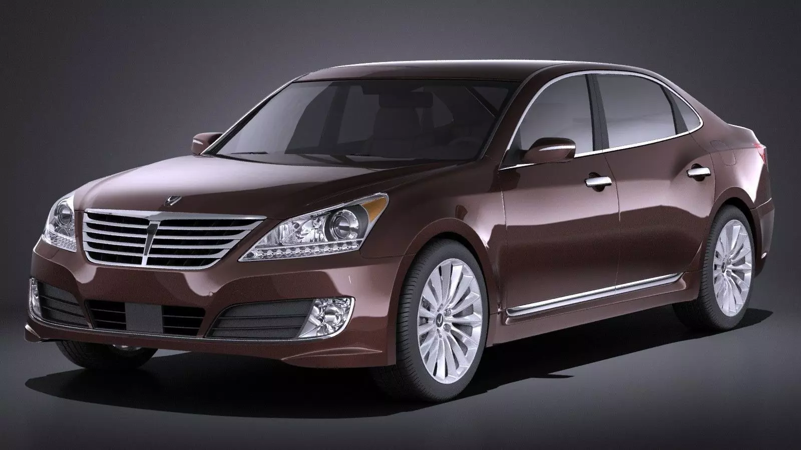 Hyundai Equus 2016 VRAY 3D model