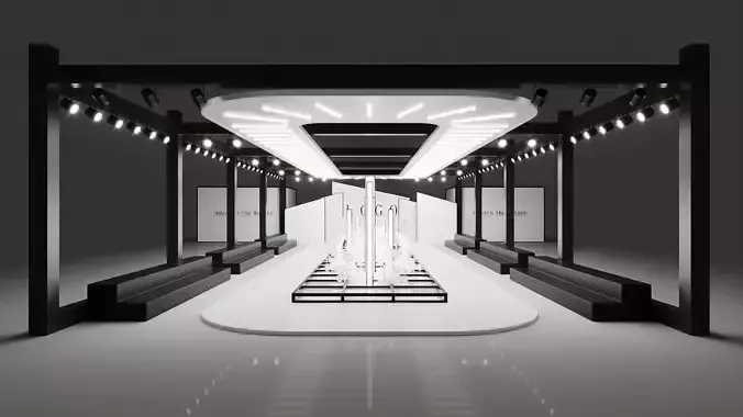 Minimalistic Fashion Show Stage