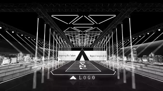 Futuristic Fashion Runway Design