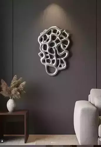 Parametric Organic Structure  Smooth Voronoi Pattern 3D Model