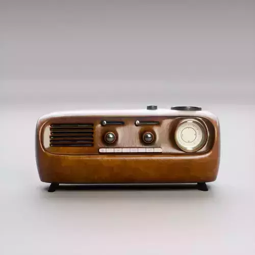 Retro Wooden Radio