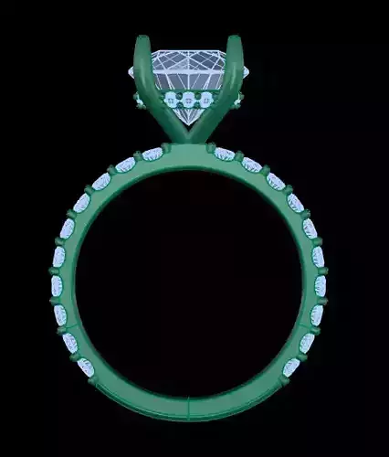 3D file of womens ring