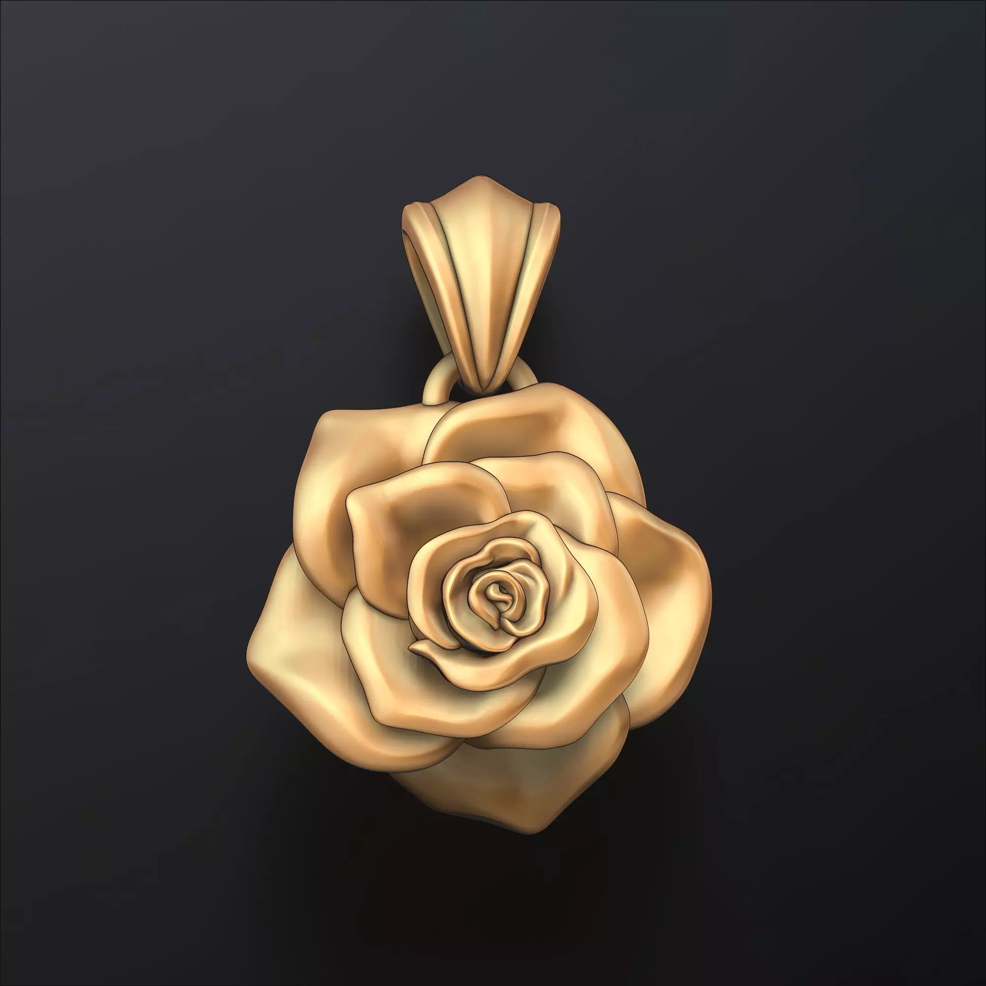 Rose Pendant v3 3D print model