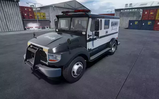 Armored security truck unity asset