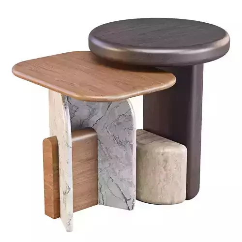 Carpanese Home Milestone and Slabs - Side Tables