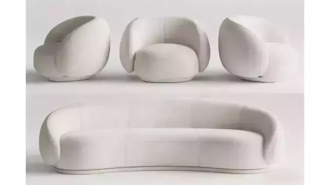 Curved sofa