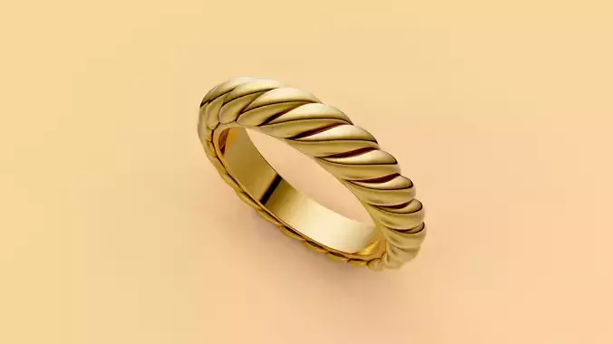 David Yurman Sculpted Cable Band Ring 