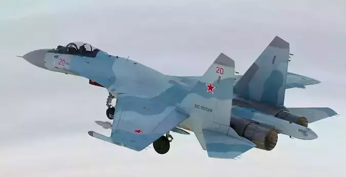 Russian Fighter Jet Sukhoi SU-35 Flanker