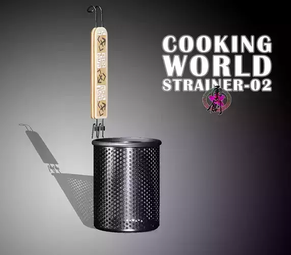 Cooking world - Noodle Strainer02 Low-poly 3D model