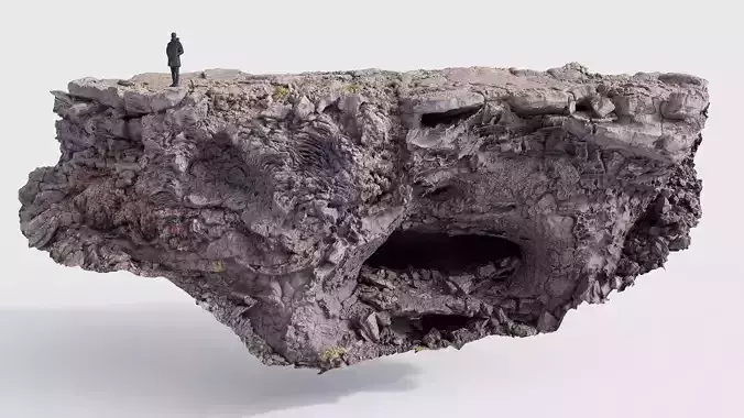 Cold Lava Rock PBR Scan F