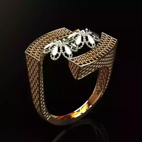 639 Wings of Gold Ring 3gm