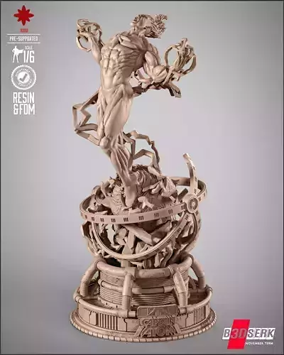 B3DSERK Captain Atom Sculpture