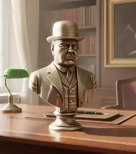 Busto de Hipolito Yrigoyen  Modelo 3D para Impresion