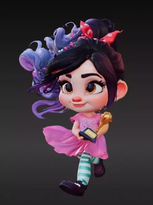 Disney Fan Art Vanellope Frozen 3D print model