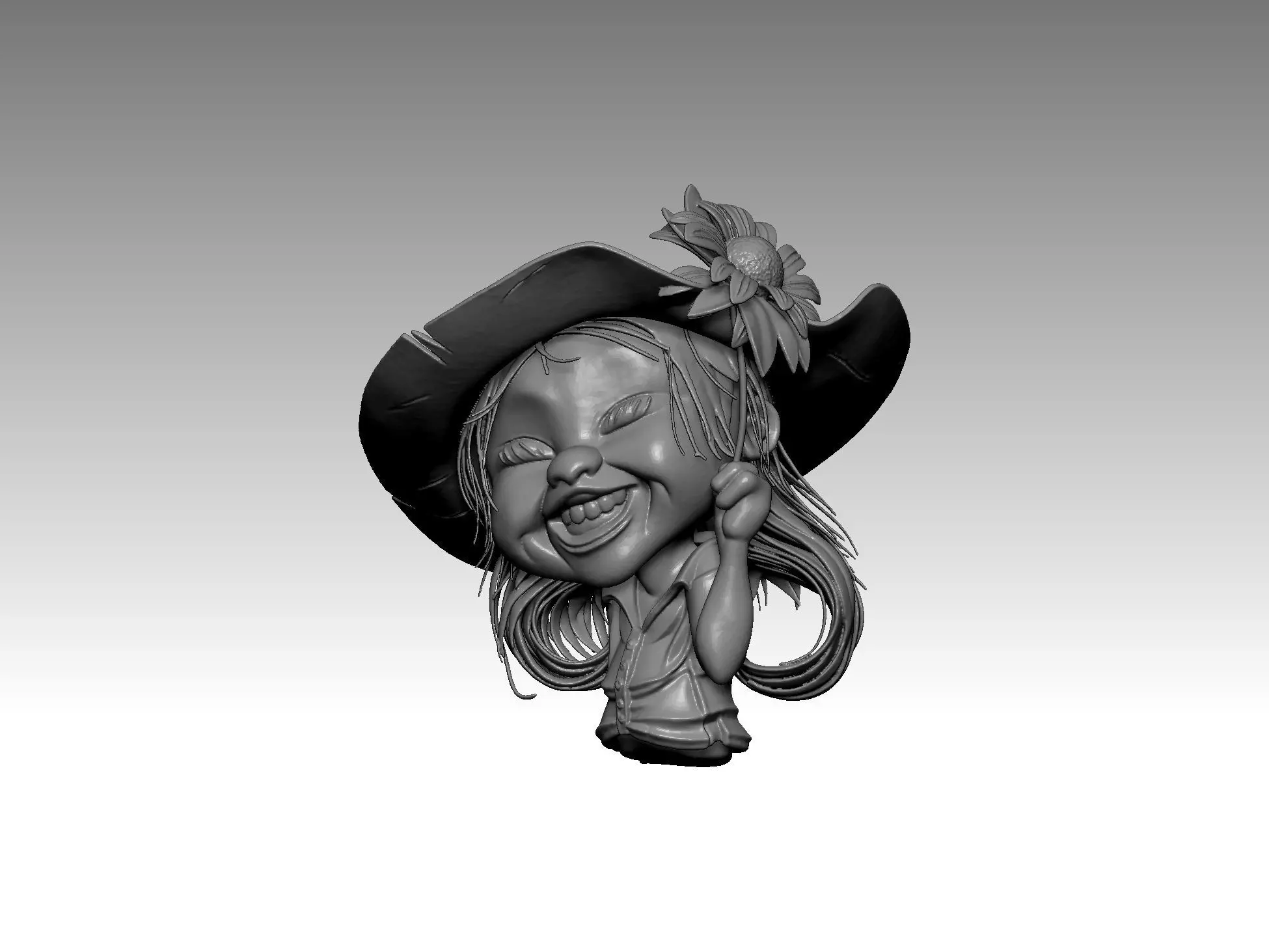 girl fun 3D print model