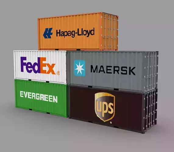 Shipping Container Pack Industrial Cargo Containers