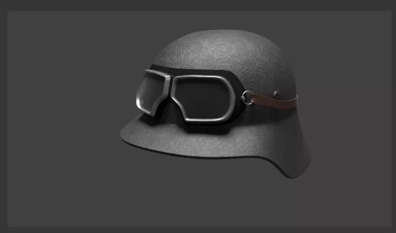 Stahlhelm luftwaffe helmet 3D model_0