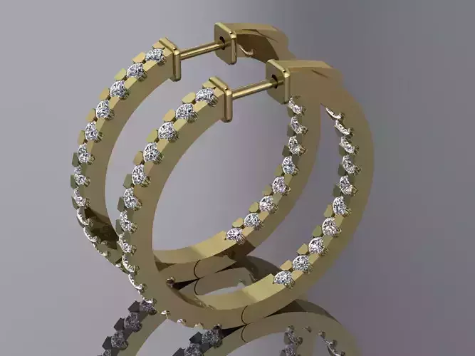 Jewelry Earrings Brand Gold Diamond