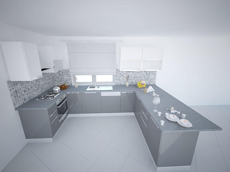 Modern Kitche by umit 3D model_1