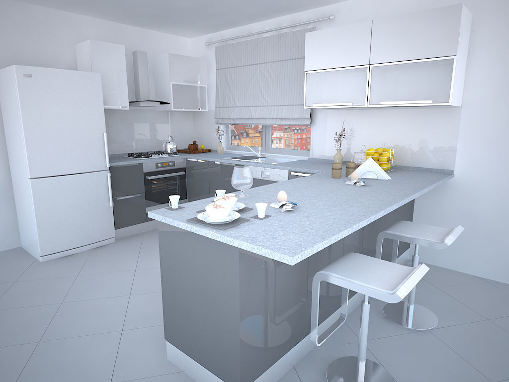 Modern Kitche by umit 3D model_3