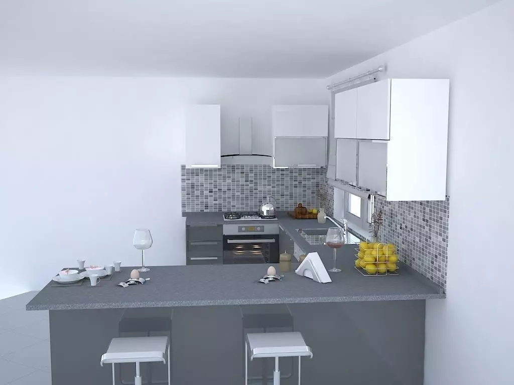 Modern Kitche by umit 3D model_0