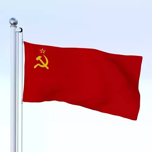 Animated Soviet Union Flag