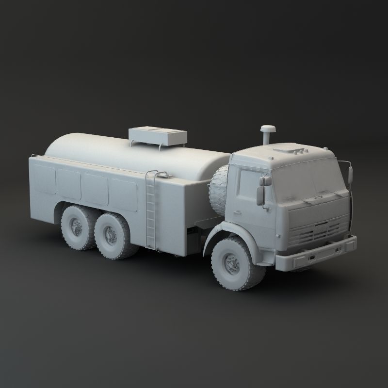 Kamaz Modify Tanker 3D model_5