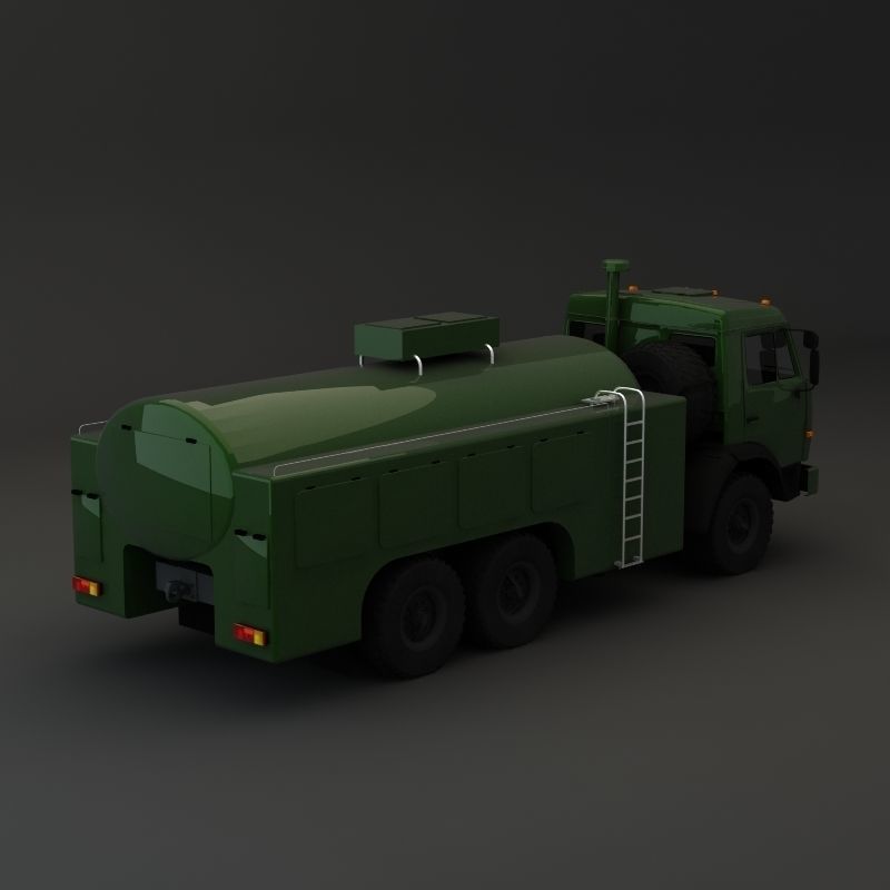 Kamaz Modify Tanker 3D model_1