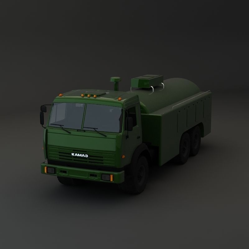 Kamaz Modify Tanker 3D model_4