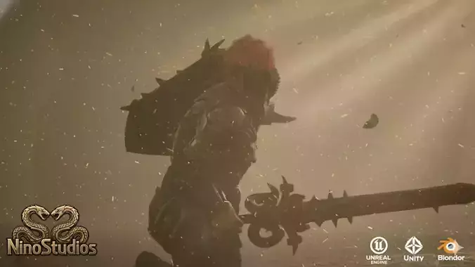 Valtor - Bloodforged Warrior UE5 and Unity3D Low-poly 3D model