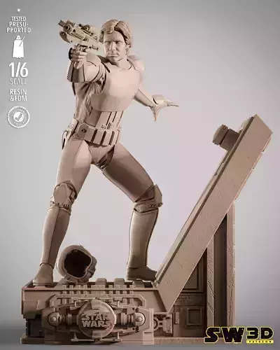 STAR WARS Han Solo Stromtrooper Sculpture